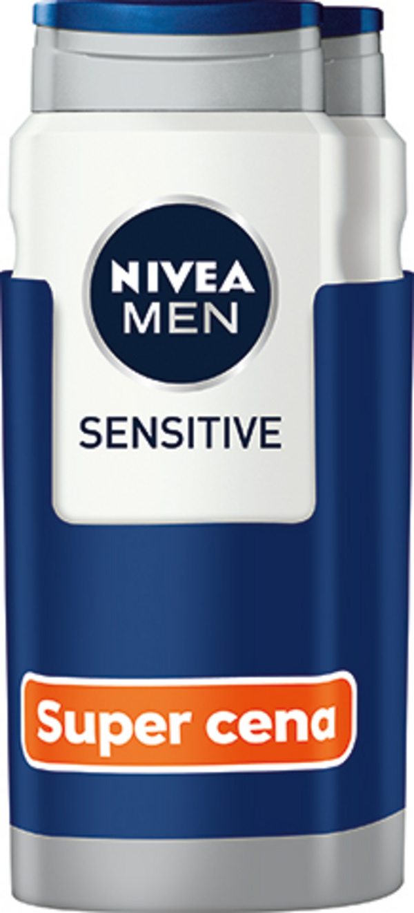 Xhel dushi Nivea Sensitive, 2 x 500 ml