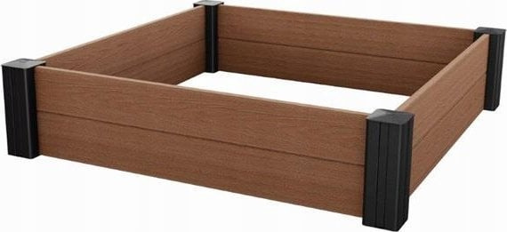 Vaskë kopshti e ngritur Keter Vista Modular, Evotech rrëshirë polipropileni, ngjyrë kafe