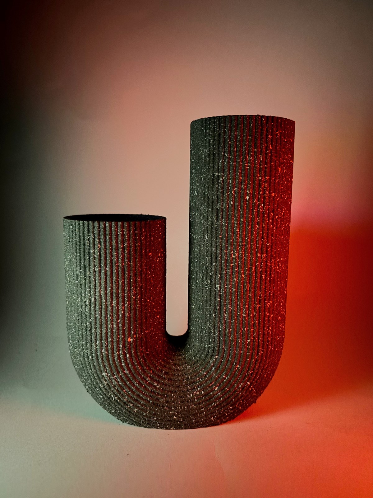 Vazo shkëmbi, guri/toke, 16 cm