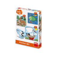 Puzzle Dino Animals, 3-5 pjesë, 2+ vjeç Puzzle Dino Animals, 3-5 pjesë, 2+ vjeç