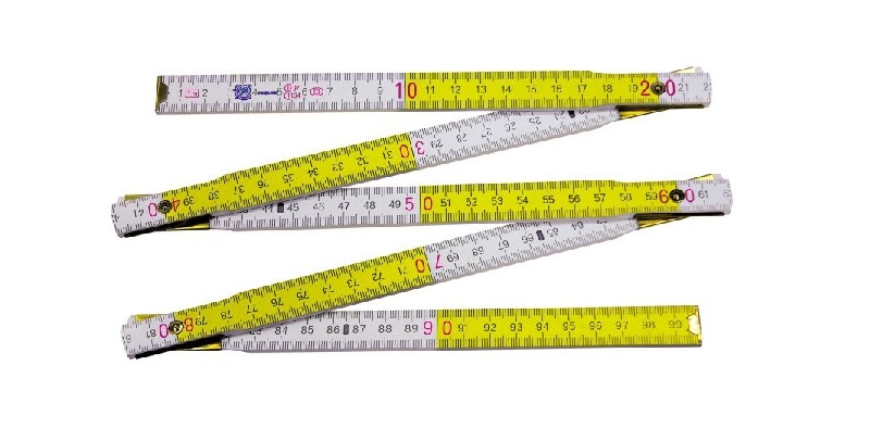 Metër/vizore prej druri Proline 13010, palosëse, 1m