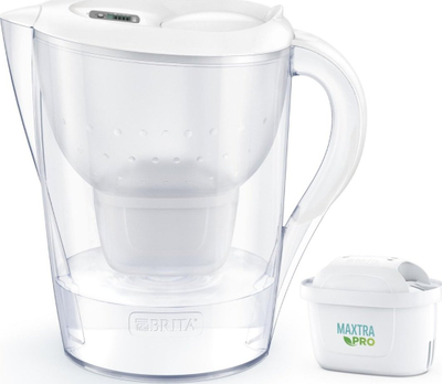 Ibrik me filtër Brita Marella XL MX Plus, i bardhë