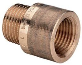 Lidhëse hidraulike Viega, 3/4", 40mm, bronz