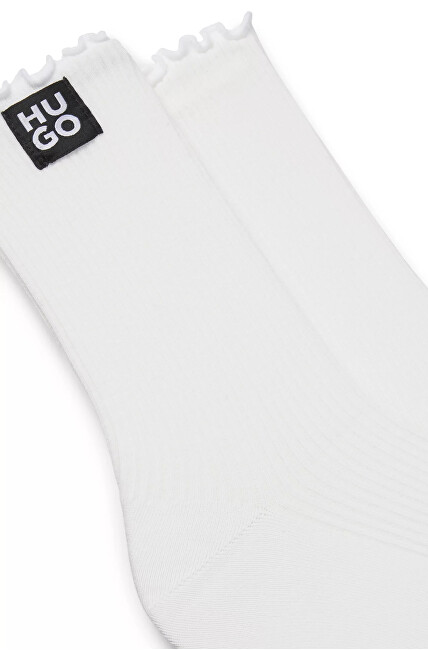 Çorape për femra HUGO BOSS, 2 copë, të bardha