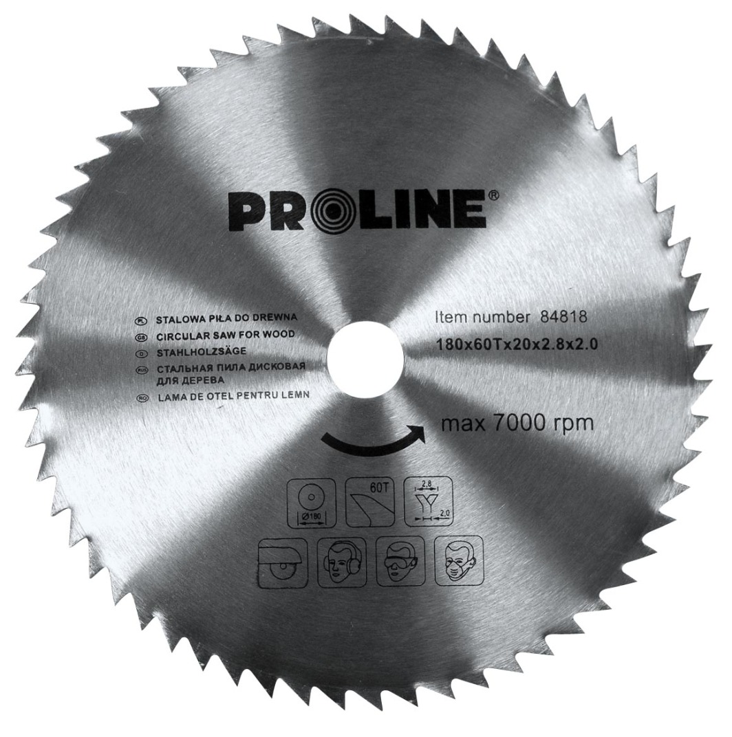 Sharrë rrethore Pro-Line 84820, 200x30mm 60 dhëmbë, i argjendtë