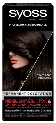 Ngjyrë për flokë Syoss, 3-1 Dark Brown, 50 ml