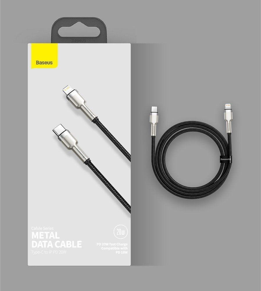 Kabllo Baseus USB-C - Lightning, vjollcë