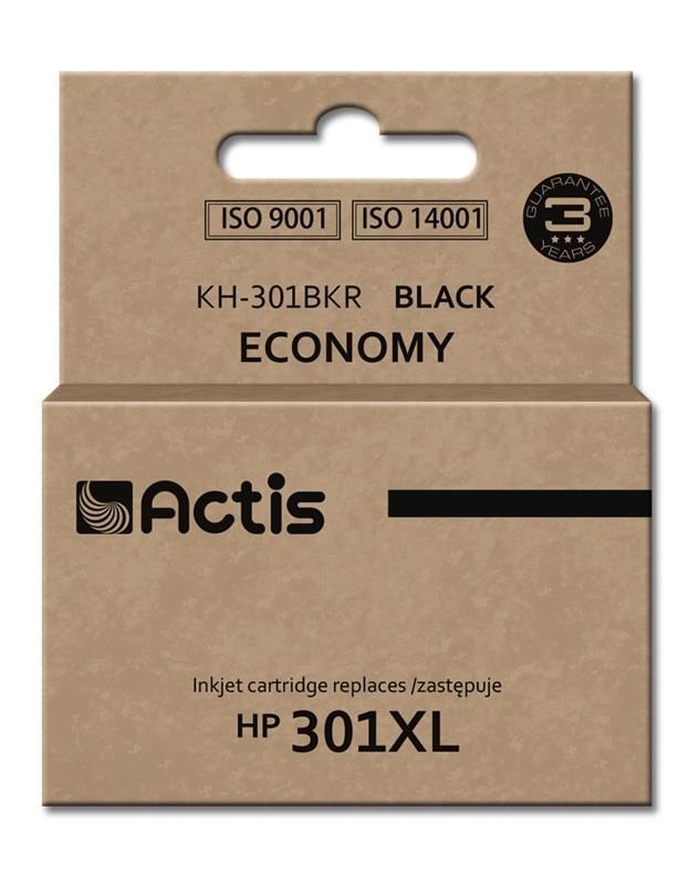 Ngjyrë për printer Actis KH-301BKR (zëvendësim për HP 301XL CH563EE), 20 ml, e zezë Ngjyrë për printer Actis KH-301BKR (zëvendësim për HP 301XL CH563EE), 20 ml, e zezë
