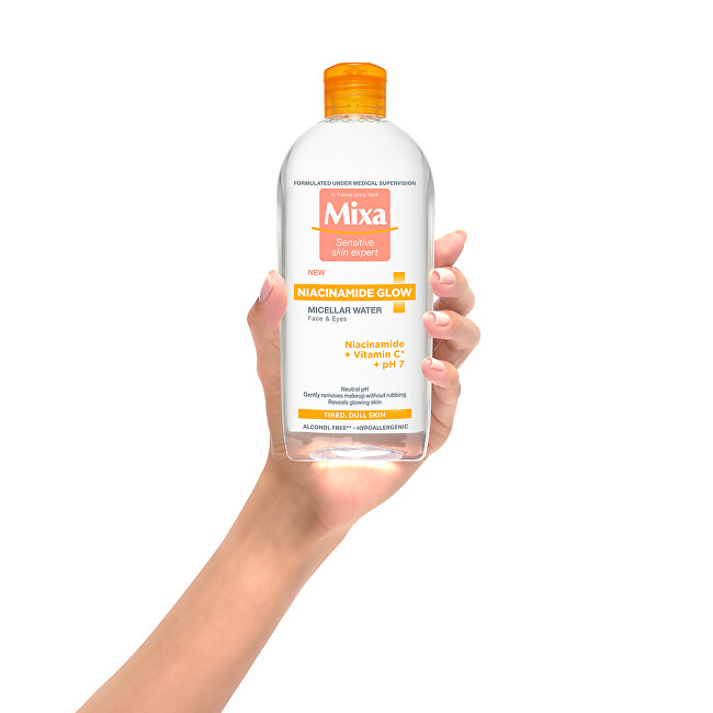 Ujë micellar Mixa Niacinamide Glow, 400 ml