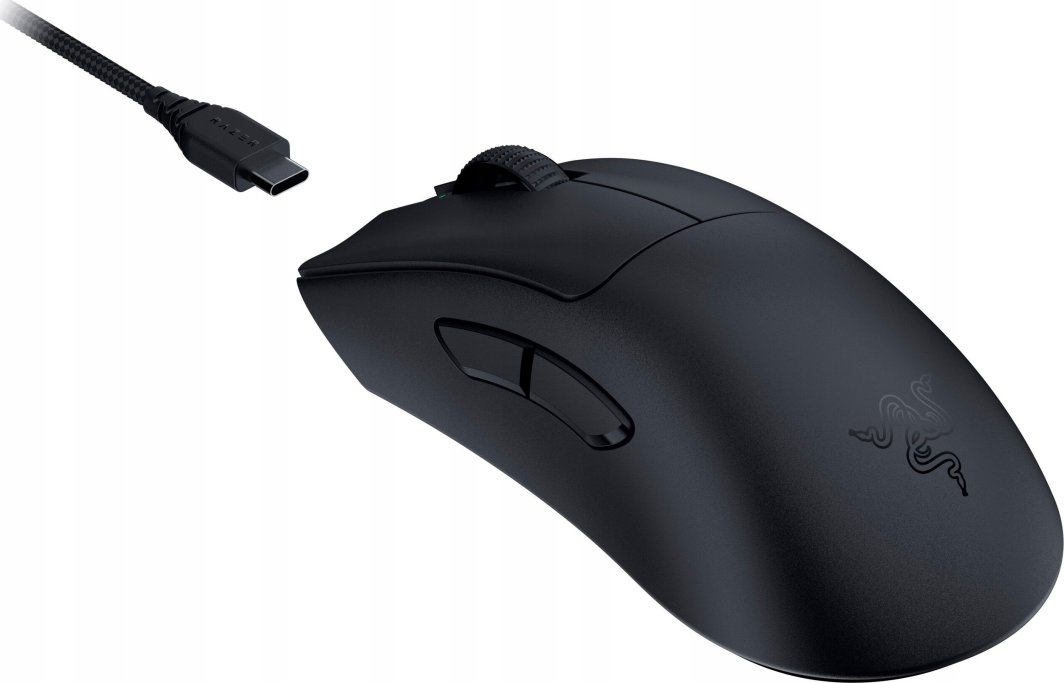 Razer DeathAdder V3 Pro Mouse + HyperPolling Dongle (RZ01-04630300-R3WL), црно