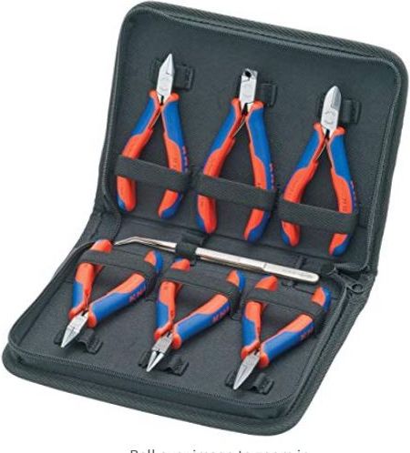Set me pinca Knipex për elektronikë, 7 copë