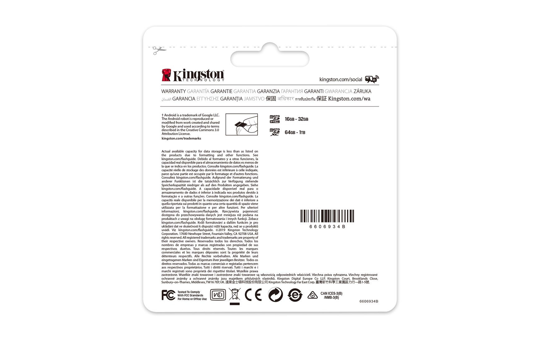 Kartë e memories Kingston Canvas Select Plus, MicroSDXC, 256 GB, Class 10 + përshtatës SD