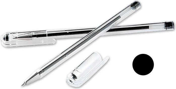 Set stilolapsash Polsirhurt, 50 copë, majë ballpoint, të zinj