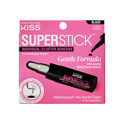 Ngjitës për qerpikë KISS, 6.5 g, i zi