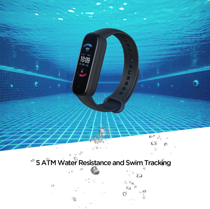 Matës aktiviteti Amazfit Band 5, i zi