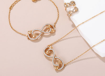 Set qafore/byzylyk/vathë, Xuping, të praruar në ar 18K