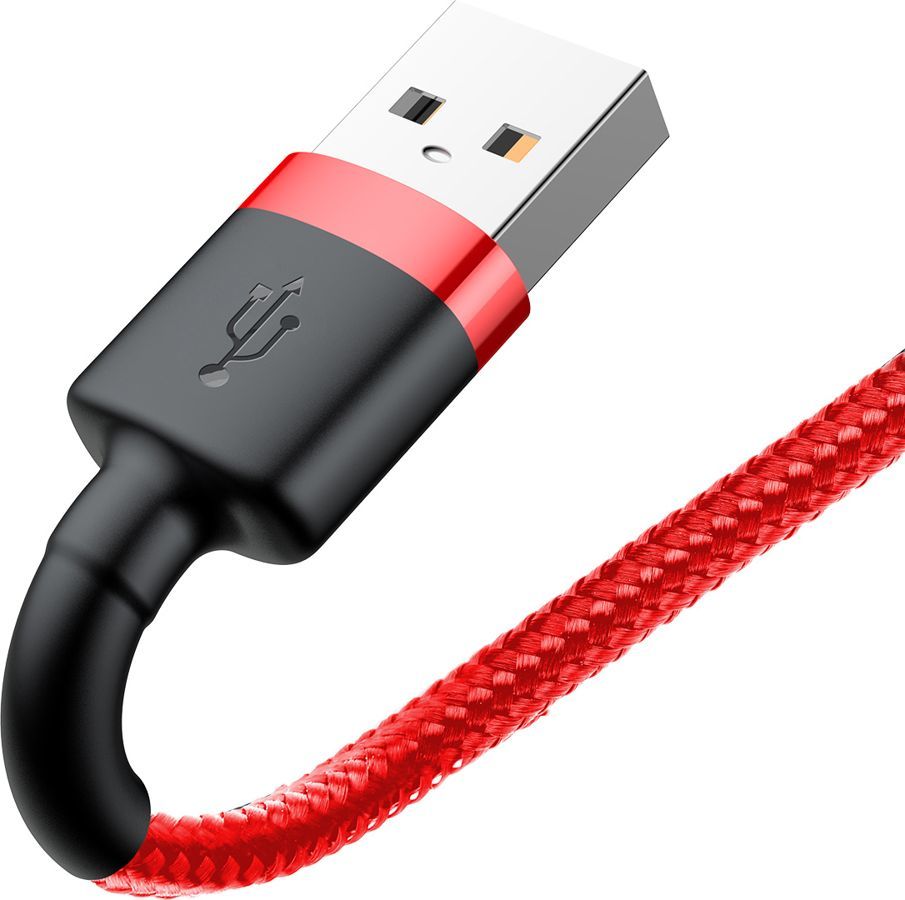 Kabllo USB Baseus, USB-A, 2m, e kuqe