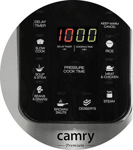 Tenxhere elektrike me presion Camry CR 6409, 6 L, e hirtë/e zezë