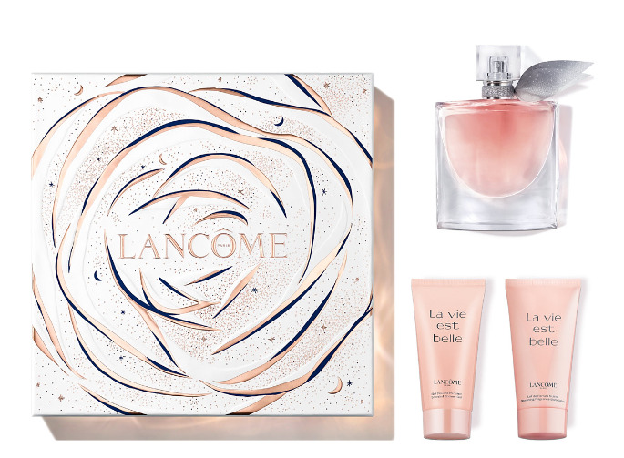 Set Lancome, parfum La Vie Est Belle 50 ml + xhel dushi 50 ml + losion trupi 50 ml