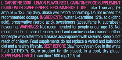 L-Carnitine 3000 20x25ml
