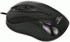 Глушец Titanum Hornet, со кабел, USB, црна