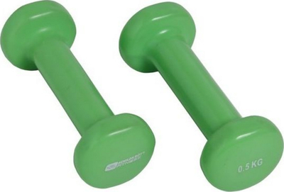 Shtanga dore Vinyl Schildkrot, 0.5 kg, 2 copë, të gjelbra
