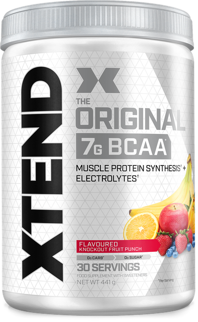 Suplement XTEND® Original BCAA Powder Knockout Fruit Punch, 441g