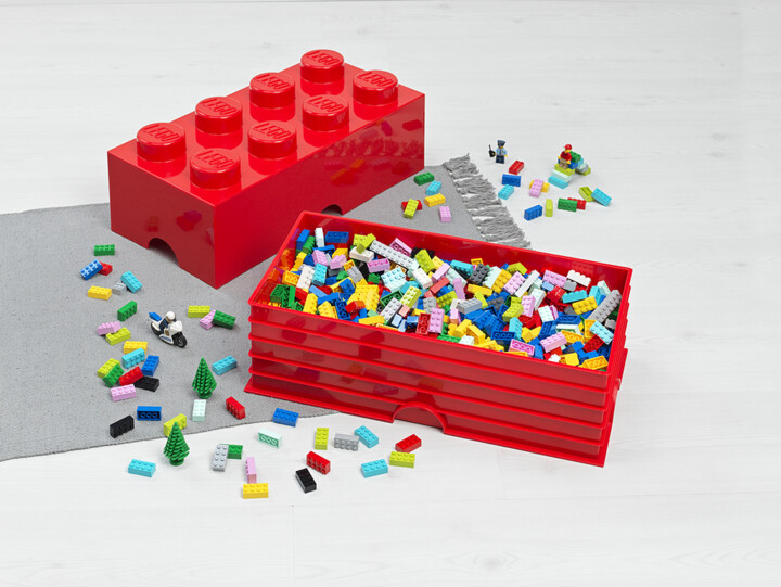 Kuti ruajtje e madhe LEGO, aqua