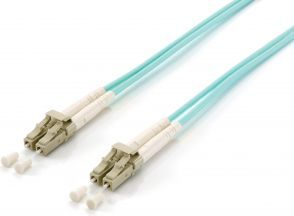 Kabllo optike Equip Patchcord LC-LC (255416), DUPLEX, MM 50/125, OM3, LSOH, 10m, e kaltër