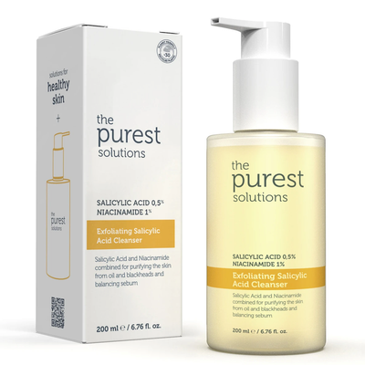 Pastrues dhe eksfoliues The Purest Solutions,  për lëkurë të yndyrshme, 200 ml