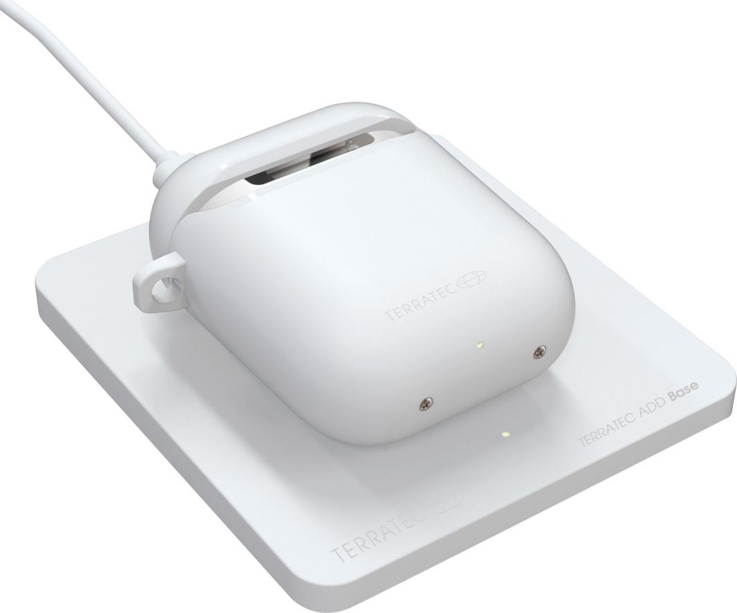Karikues me wireless TerraTec ADD, për Apple AirPods, i bardhë