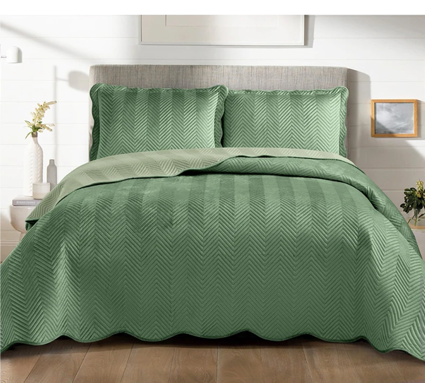 Set mbulesa 3-pjesësh Remax Royal Velvet, i gjelbër