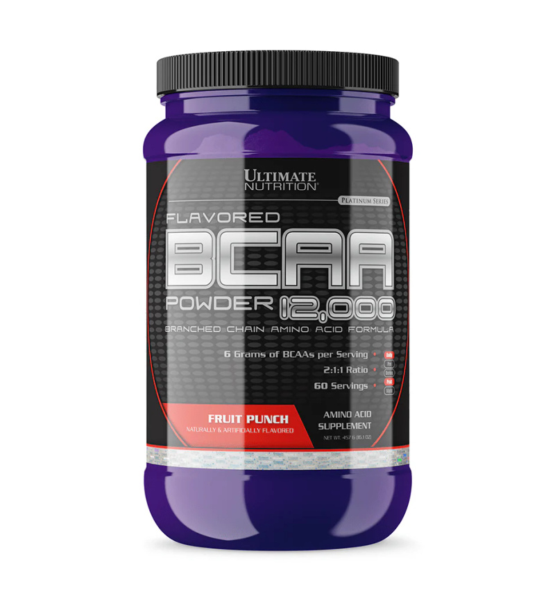 Aminoacide Ultimate Nutrition BCAA Powder, 12000 60 serv, 457g, Fruit Punch