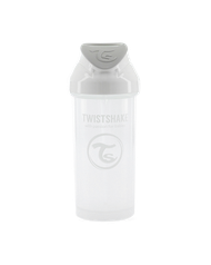 Gotë me Pipë Twistshake 360ml 6+ muaj, Bardhë