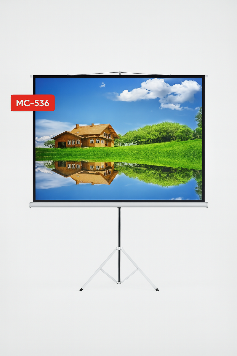 Ekran për projektor Maclean MC-536, 182.9 cm (72"), 4:3, i bardhë