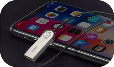Përshtatës me bluetooth Baseus BA01, minijack 3.5 mm (CABA01-01), i zi 