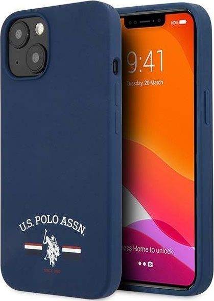 Mbrojtëse US Polo Assn për iPhone 13 mini, e kaltër