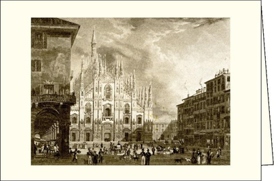Kartolinë me zarf Rossi, Piazza del Duomo