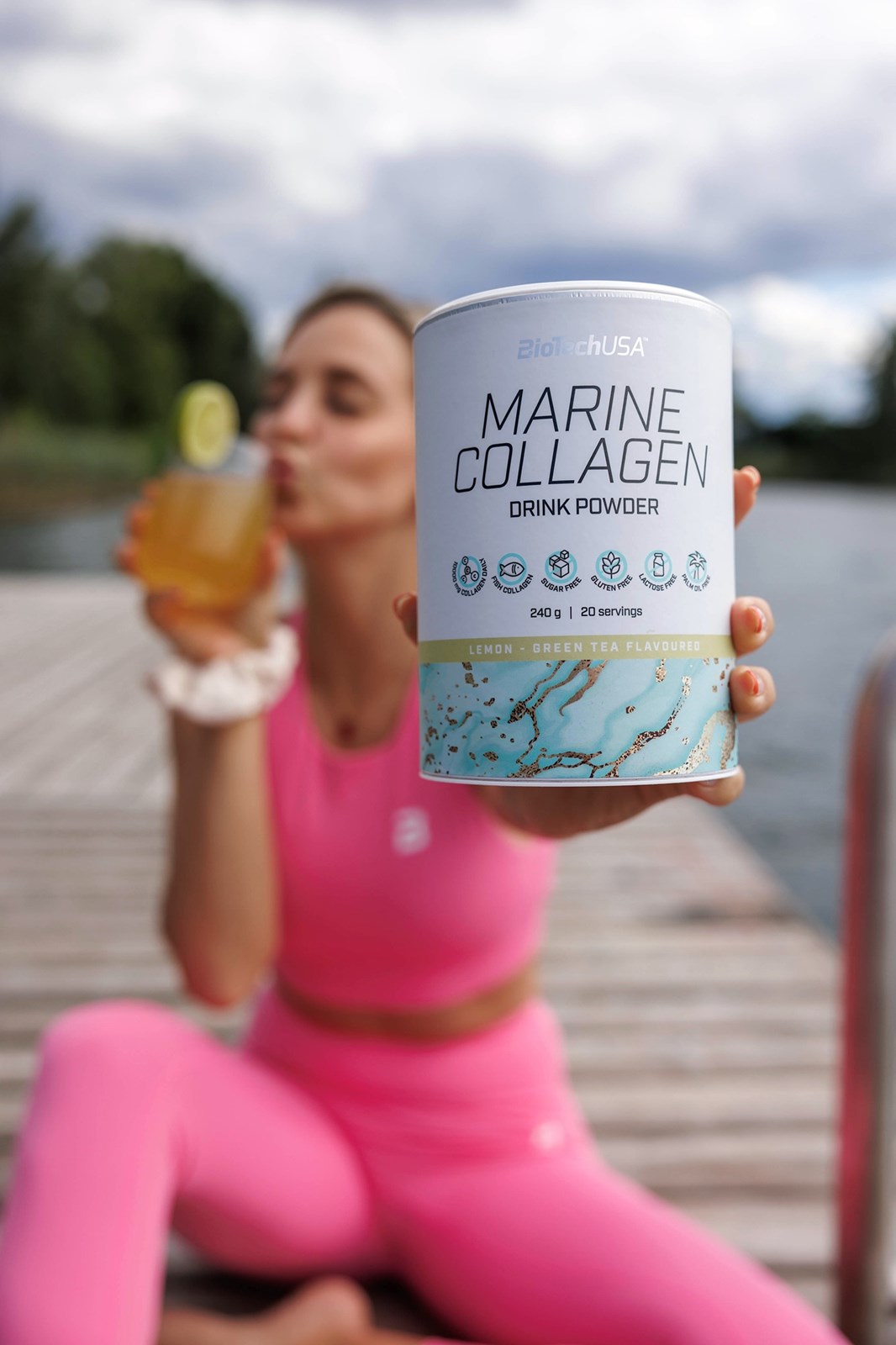 Pluhur pije BioTechUSA Marine Collagen, 240 g