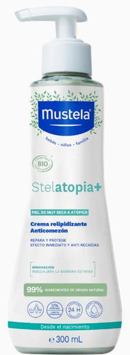 Krem për bebe Mustela Stelatopia+ Lipid-replenishing cream Anti-itching, 300ml Krem për bebe Mustela Stelatopia+ Lipid-replenishing cream Anti-itching, 300ml