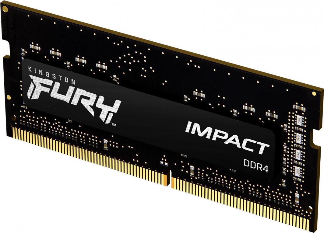 Memorie RAM Kingston Fury Impact, SODIMM, DDR4, 16 GB, 3200 MHz, CL20