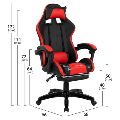 Karrige zyre HM1132.04 68×66–100×122 cm, kuqe