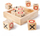 Lojë tavoline Bigjigs - tic-tac-toe prej druri