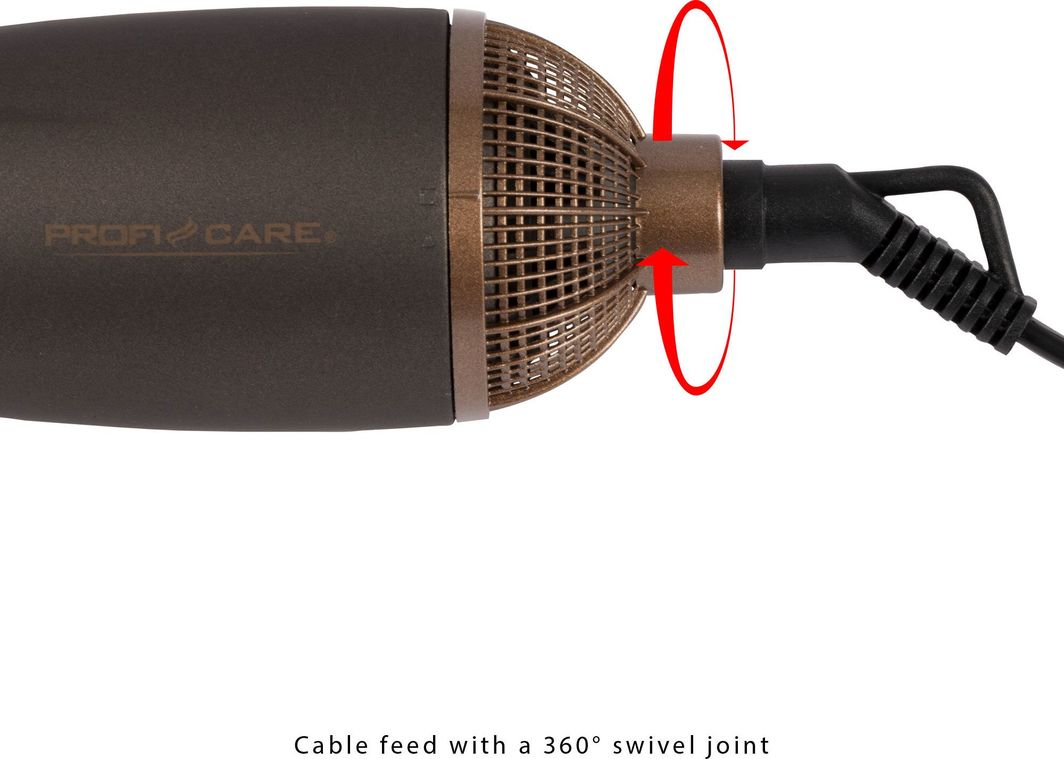 Figaro me ajër për flokë ProfiCook PC-HAS 3011 800W kafe