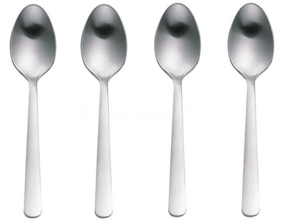 Set lugësh Fiskars 1002955, për kafe, 4 copë, argjendtë/mat