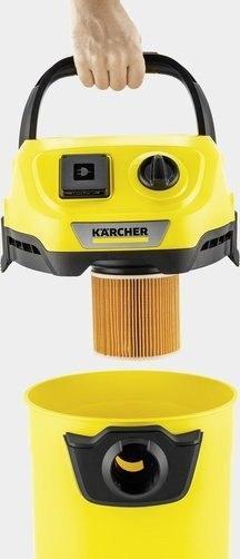 Thithëse elektrike Karcher WD 3, 1000 W, e verdhë