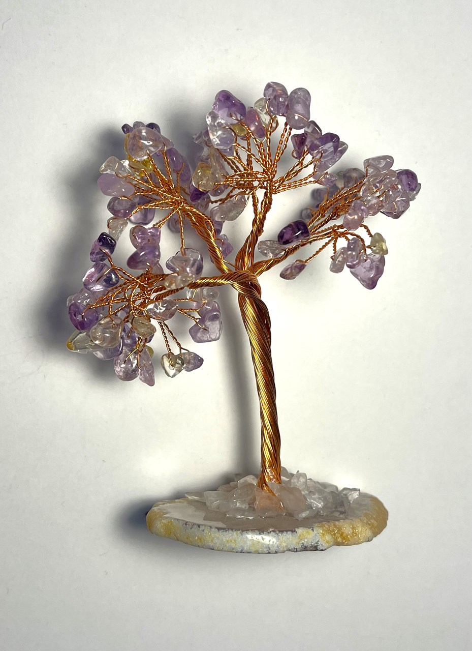 Gurë natyral Dar Amethyst, 12 cm, vjollcë