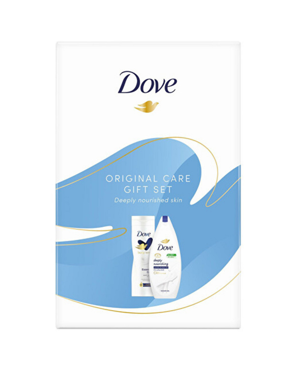 Set për trup Dove Original Deeply Nourishing, Xhel dushi 250ml + Qumësht për trup 250ml