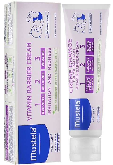 Krem kundër skuqjeve nga pelena, Mustela Baby Diaper Change 123, 100ml