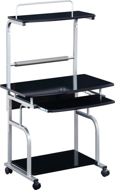 Tavolinë për kompjuter Techly, 80 cm x 69.5 cm, e argjendtë